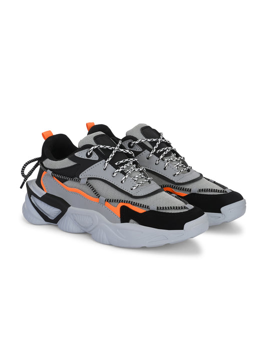 Men's Grey Athletic Sports Shoes