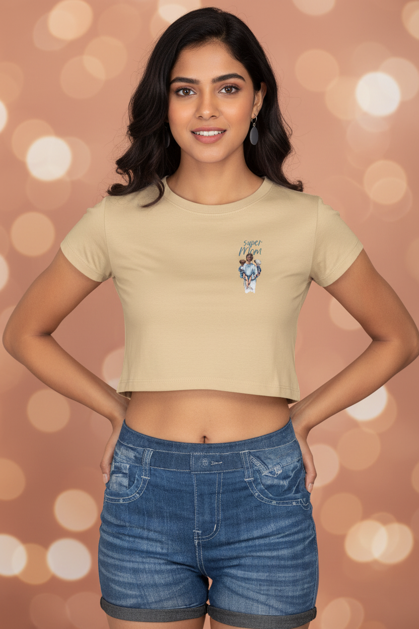 Beige Crop Top - Women's Lifestyle