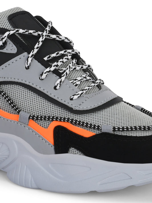 Men's Grey Athletic Sports Shoes