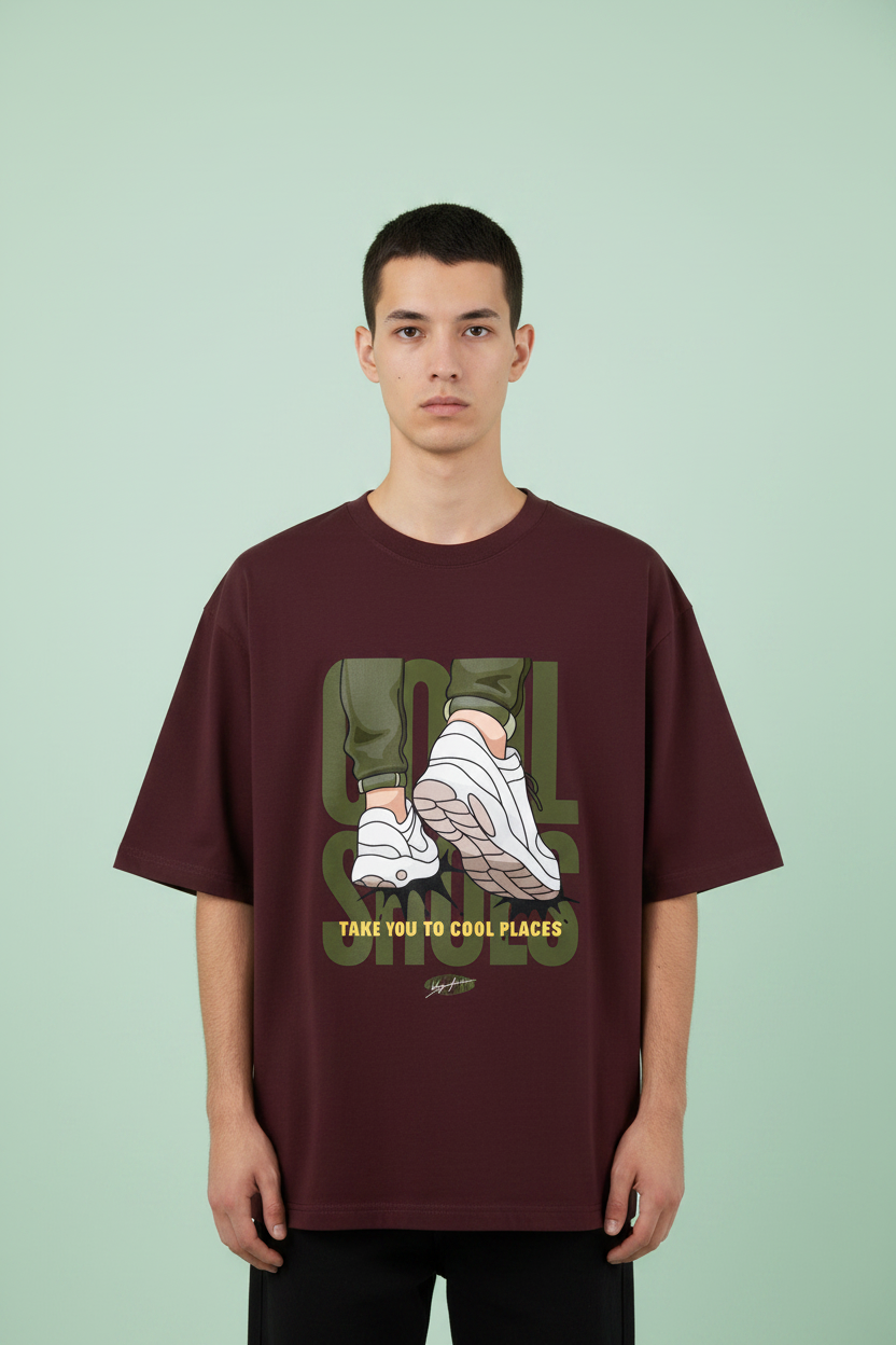 Maroon - Mint Background