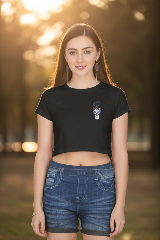Black Crop Top - Women's Lifestyle