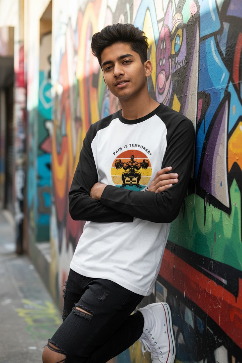 White Black - Wall Lean Pose