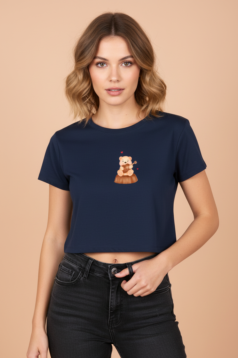 Navy Blue - Peach Background