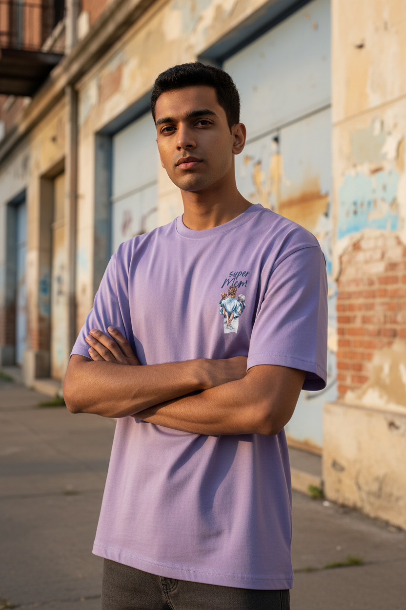 Lavender Stretch Tee - Vintage Urban Building