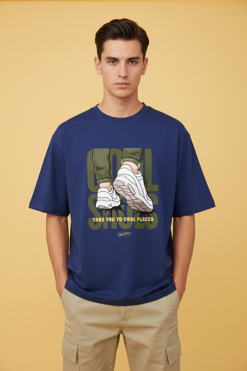 Royal Blue - Yellow Background