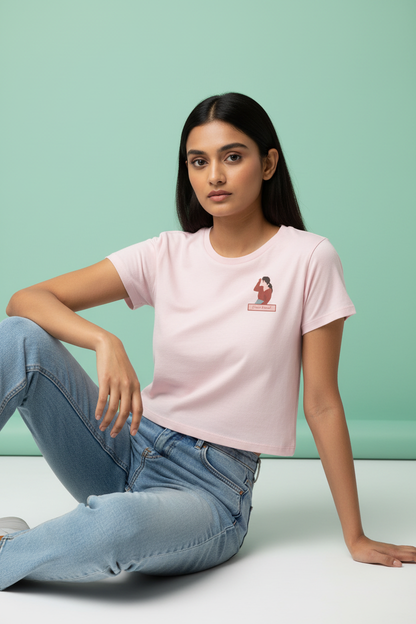 Baby Pink Baby Tee - Luxury Fashion Editorial