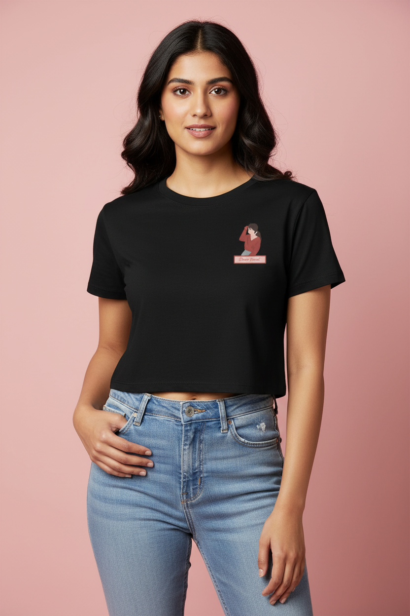Black Baby Tee - Luxury Fashion Editorial