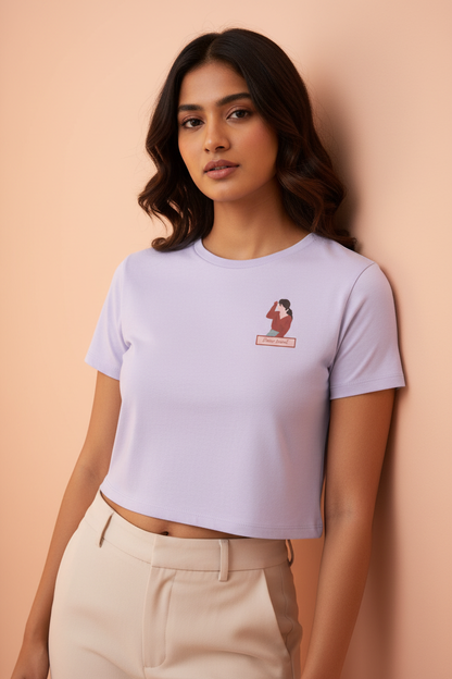 Lavender Baby Tee - Luxury Fashion Editorial