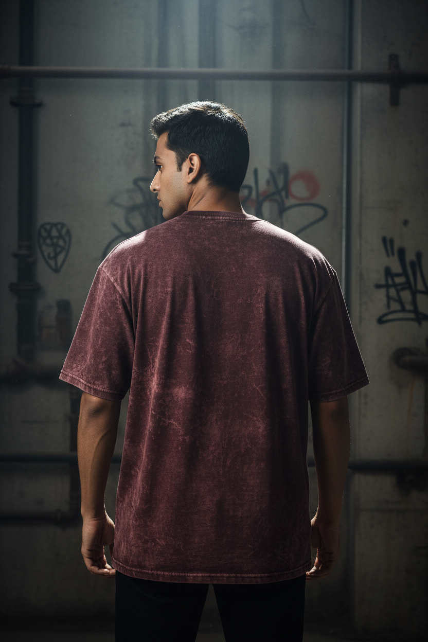 Maroon Plain Back