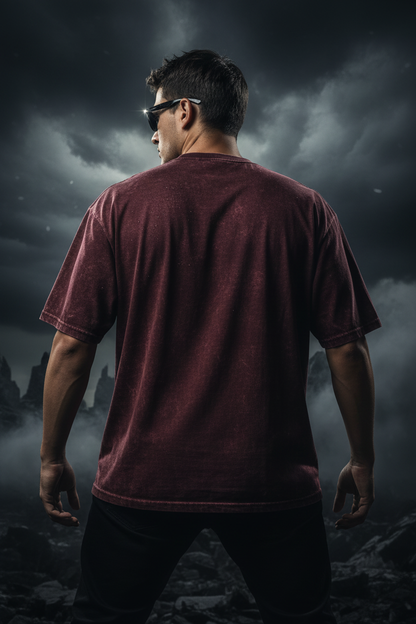 Maroon Plain Back
