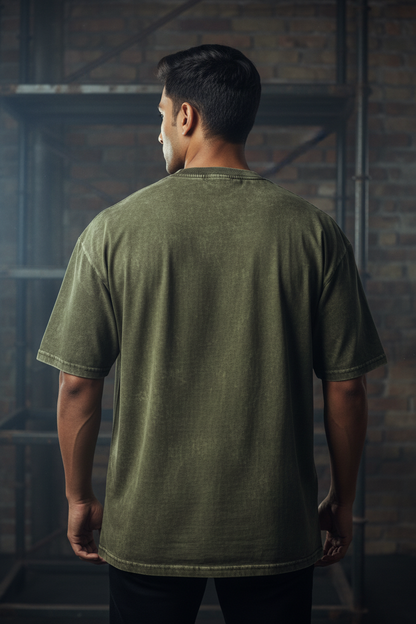 Olive Green Plain Back
