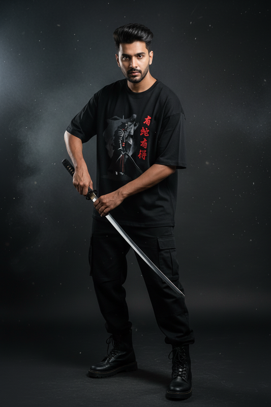 Samurai Tee - Black - Boy